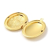 Rack Plating Brass Locket Pendants KK-K277-03G-2