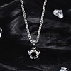 304 Stainless Steel Pendant Necklaces NJEW-H058-02P-2