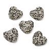 Sparkling Acrylic Heart Beads with Rhinestone Embellishment OACR-NH0001-02B-06-1