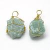 Natural Green Aventurine Pendants G-R435-17-2