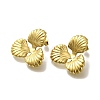 Ion Plating(IP) 304 Stainless Steel Flower Stud Earrings for Women EJEW-U027-03G-2