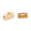 304 Stainless Steel Ribbon Crimp Ends LS-STAS-P249-27B-G-2