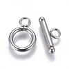 Non-Tarnish 304 Stainless Steel Toggle Clasps STAS-I120-11A-P-1