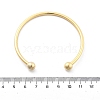 Brass Open Cuff Bangles BJEW-G736-07G-5