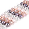 Electroplate Glass Beads Strands EGLA-N019-10mm-01-1