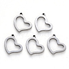 Tarnish Resistant 304 Stainless Steel Charms X-STAS-N092-62-1