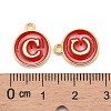 Golden Plated Alloy Enamel Charms LS-ENAM-S118-03C-3