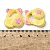 Opaque Music Theme Resin Cabochons CRES-Z010-02C-3