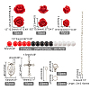 SUPERFINDINGS Religion and Rose Beads Necklace DIY Making Kit DIY-FH0004-05-6