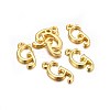 Golden Plated Alloy Letter Pendants LS-PALLOY-J718-01G-G-2