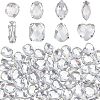 Fingerinspire 80Pcs 8 Style Acrylic Sew on Rhinestone OACR-FG0001-17-1