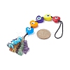 Handmade Evil Eye Lampwork Pendant Decorations HJEW-JM01053-02-2