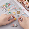24Pcs 6 Colors Handmade Porcelain Beads PORC-WR0001-04-3