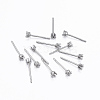 Tarnish Resistant 304 Stainless Steel Stud Earring Settings LS-X-STAS-H376-96-1