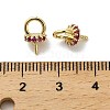 Brass Micro Pave Cubic Zirconia Peg Bails KK-S397-03B-3