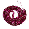 Spray Painted Crackle Glass Beads Strands CCG-Q002-6mm-08-2