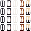 20Pcs Resin Tri-Glide Adjuster Buckles FIND-GF0008-12B-6