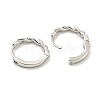 Brass Hoop Earrings EJEW-L211-010H-P-2