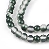Baking Paint Transparent Glass Beads Strands DGLA-N011-4mm-07-3