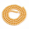 Baking Painted Pearlized Glass Pearl Bead Strands HY-N002-3mm-A08-3