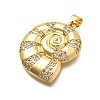 Brass Micro Pave Cubic Zirconia Pendants KK-C087-13G-2