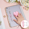 1 Set Heart & Bowknot Zinc Alloy Acrylic Mobile Phone Holders & Pendant Decorations AJEW-ME0002-81B-3