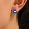 Stainless Steel Evil Eye Hoop Earrings HO8513-1