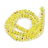 Transparent Electroplate Glass Beads Strands X-GLAA-Q099-C01-05-1-2