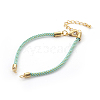 Adjustable Nylon Cord Bracelet Making MAK-F026-B07-G-1