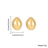 Irregular European Style Exaggerated 304 Stainless Steel Stud Earrings for Daily and Party Wear PT3319-1
