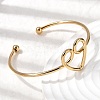 304 Stainless Steel Cuff Bangles for Women BJEW-Z150-02G-01-3