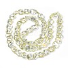 Electroplate Glass Beads Strand EGLA-S188-21-2