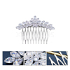 Cubic Zirconia Hair Combs PW-WG10096-03-1