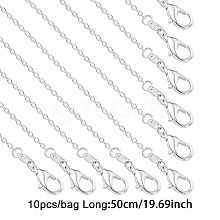 Brass Cable Chain Necklaces NJEW-YW0001-21B-S