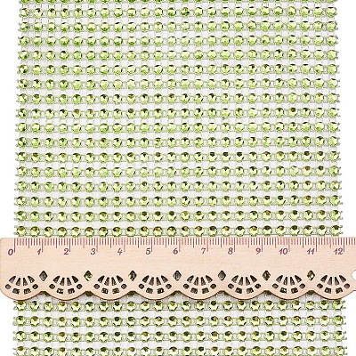 Plastic Mesh Rhinestone Trimming DIY-BC0001-03D-1