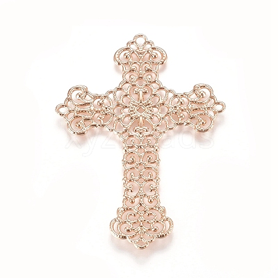 Brass Filigree Joiners Links LS-KK-G368-02KCG-1