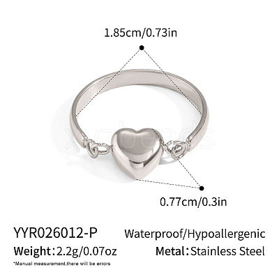 304 Stainless Steel Finger Rings for Women IM3958-3-1