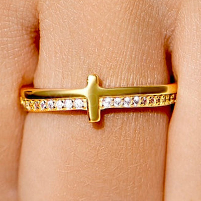 Alloy Rhinestone Plain Band Rings PW-WGCCD43-02-1