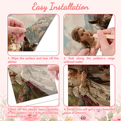 3 Sheets 3 Styles PVC Waterproof Decorative Stickers DIY-WH0404-116-1