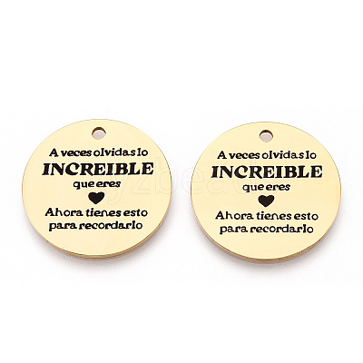 201 Stainless Steel Pendants LS-STAS-T064-37G-5-1