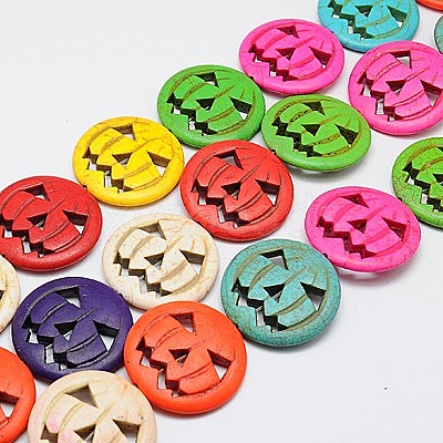Synthetic Turquoise Beads Strands TURQ-G115-15mm-10-1