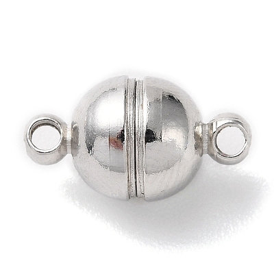 Brass Magnetic Clasps with Loops PALLOY-MC043-2P-1