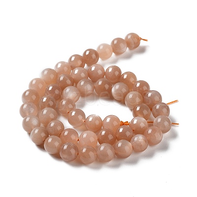 Round Natural Grade B Sunstone Beads Strands LS-G-F222-33-8mm-1