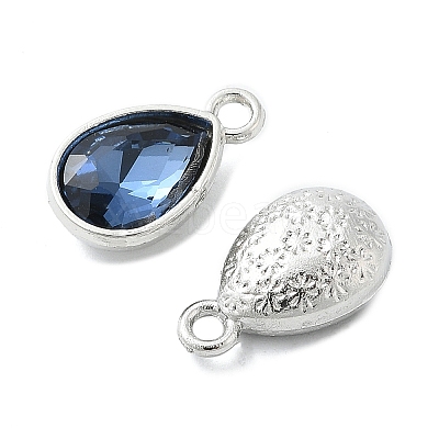 Alloy Glass Charms PALLOY-T028-7x10mm-13-1