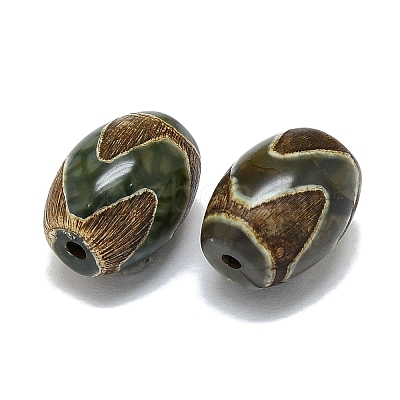 Tibetan Style dZi Beads G-Q166-01B-1