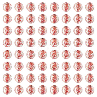 100Pcs Crackle Transparent Glass Beads GLAA-TADJ0001-12H-1