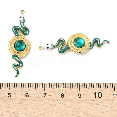 304 Stainless Steel Enamel Pendants STAS-T076-07G-02-1