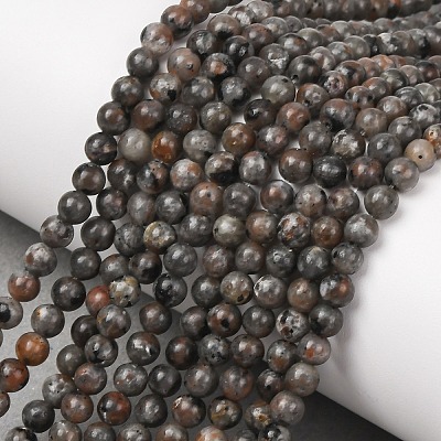 Natural Fluorescent Syenite Rock(Glow under UV Light) Beads Strands GG-NH0012-A01-4mm-1