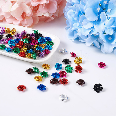 300pcs 10 colors Aluminum Cabochons MRMJ-FW0001-02-1