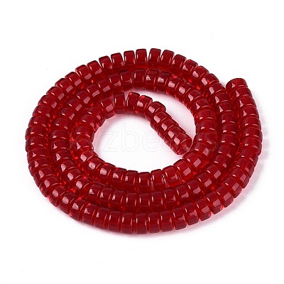 Transparent Glass Beads Strands GLAA-N026-4x8mm-T01-1